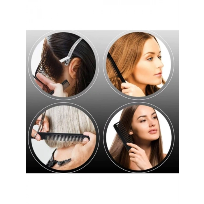 Antistatik Tarak Seti, 10 Parça - Krepe ve Röfle için