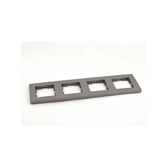 Antrasit Dörtlü Plastik Çerçeve - Hızlı Bağlantı