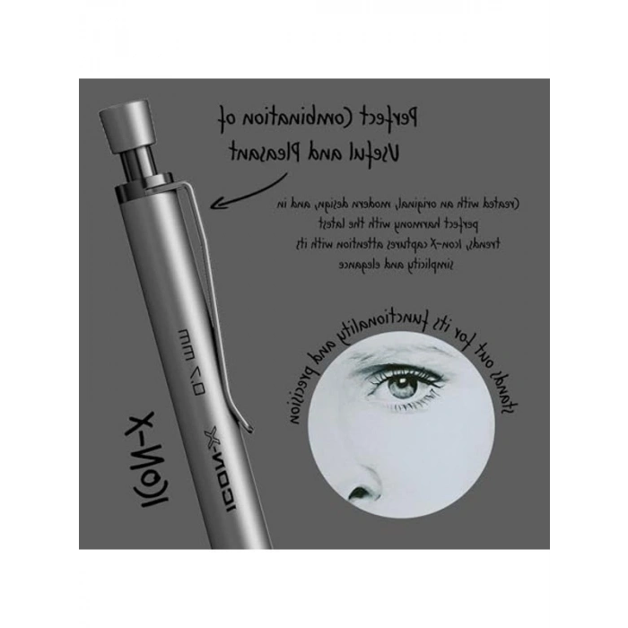 Antrasit Metal Versatil Kalem, 0.7 mm Kalınlığında