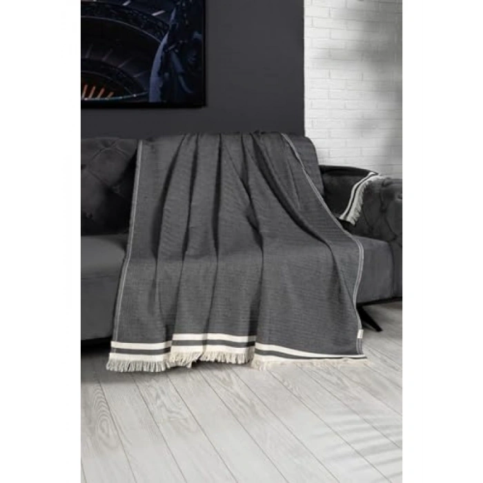 Antrasit Renk Koltuk Örtüsü - 170x230cm Ölçülerinde