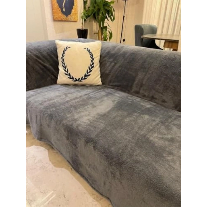 Antrasit Wellsoft Koltuk Örtüsü - 220x230 cm