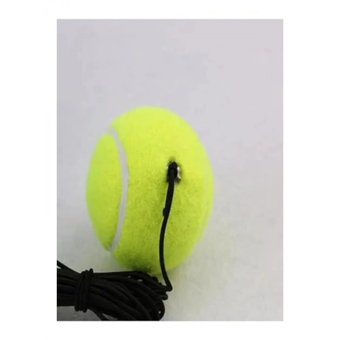 Antrenman Tenis Topu, Sarı Renk ve 4m Elastik İp ile