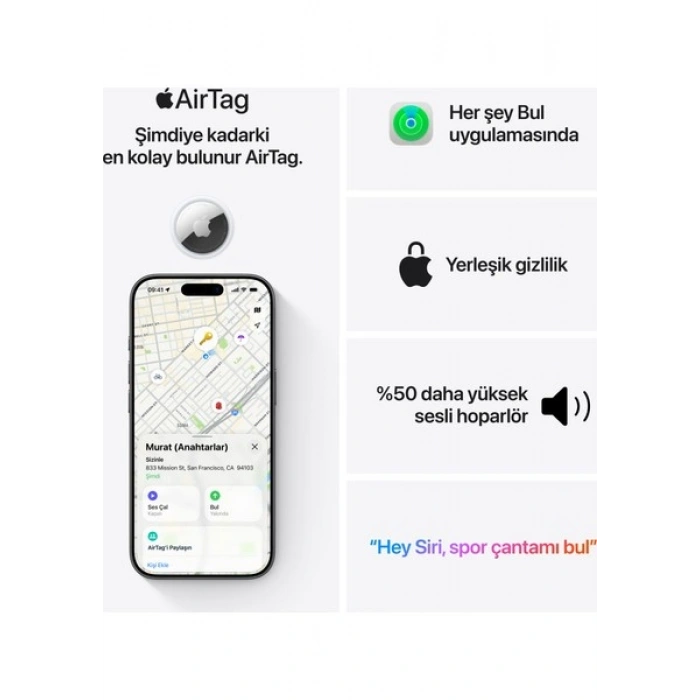 Apple Airtag (2.nesil) Tekli