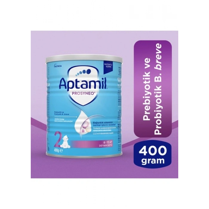 Aptamil Prosyneo 2 Devam Sütü 400 Gr Prebiyotik ve Probiyotik İçerikli Biberon Maması 6-12 Ay