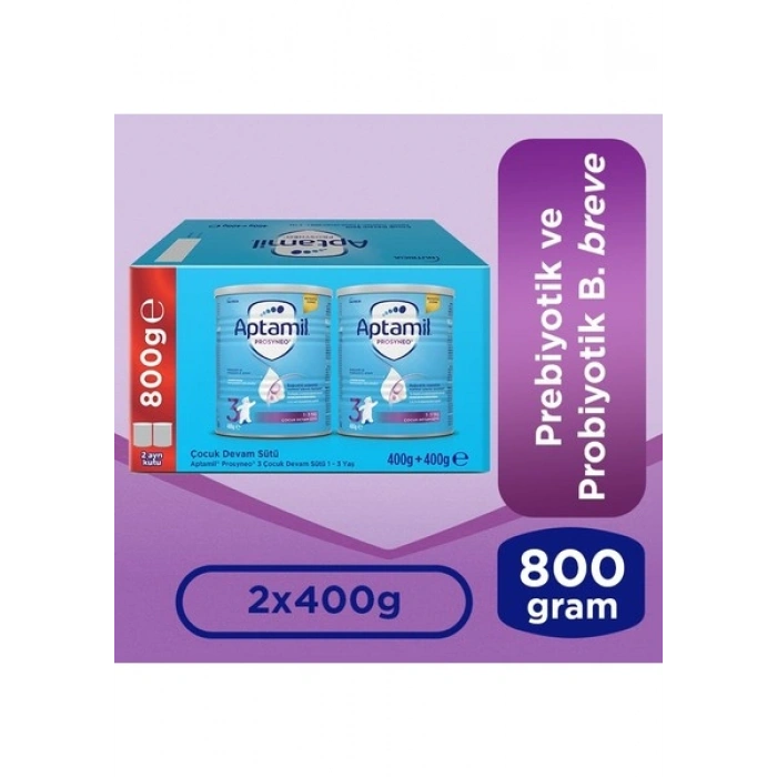 Aptamil Prosyneo 3 Prebiyotikli Probiyotikli Devam Sütü 400 Gr x2 Adet 800 Gr