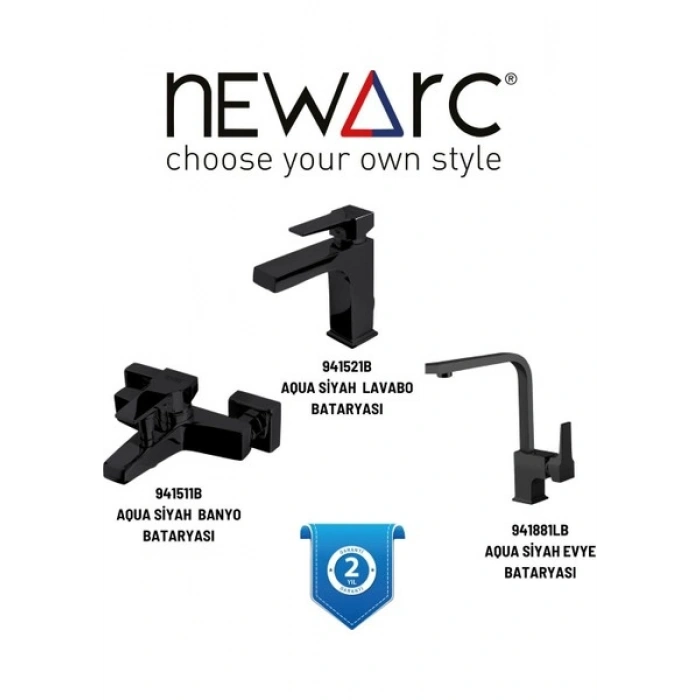 Aqua Siyah Batarya Set, 941511B,941521B,941881LB