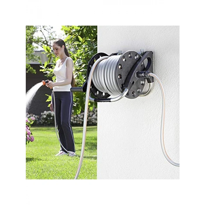 Aquapony Modeli 8887 Bahçe Hortum Makarası, Pratik Kullanım İçin