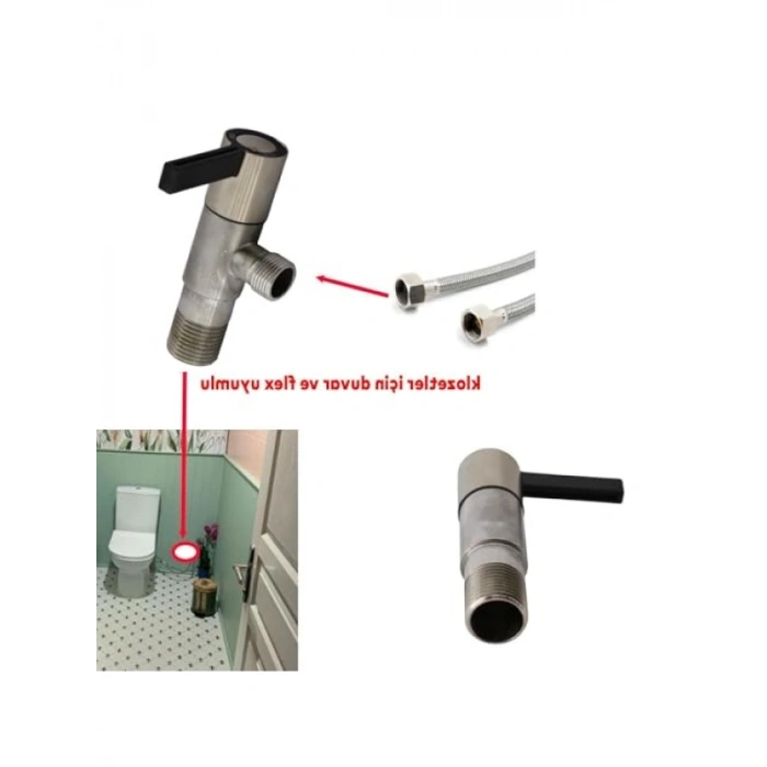 Ara Musluk - Metal Aç Kapa Vanalı Krom Kaplama