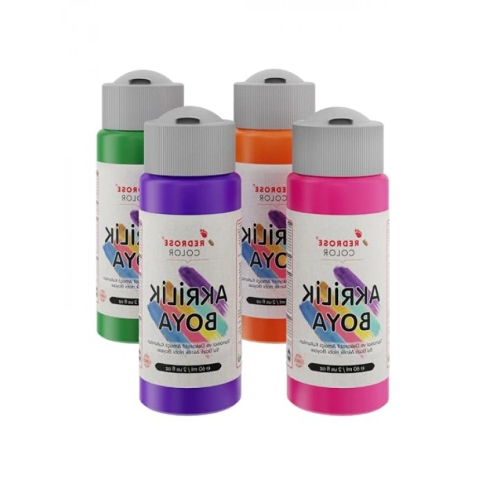 Ara Renkler Akrilik Boya 4lü Set, 4x60ml