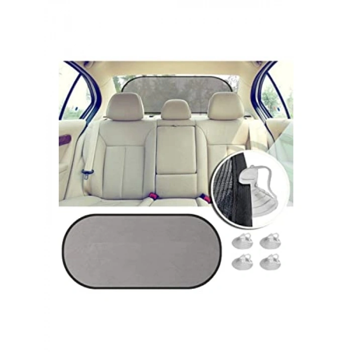 Araç Arka Cam için Vantuzlu Güneşlik Perde 100x50 cm