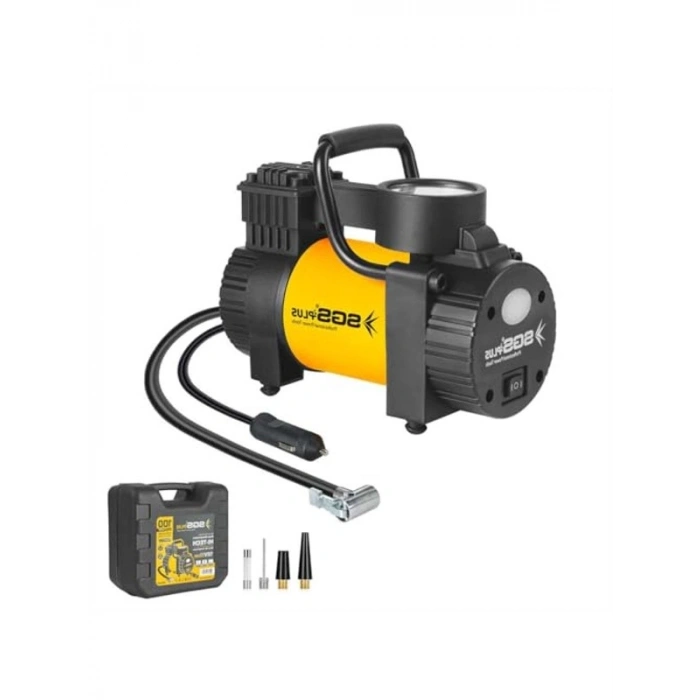 Araç Hava Kompresörü, 12V 100 PSI, Basınç Gösterge Özellikli