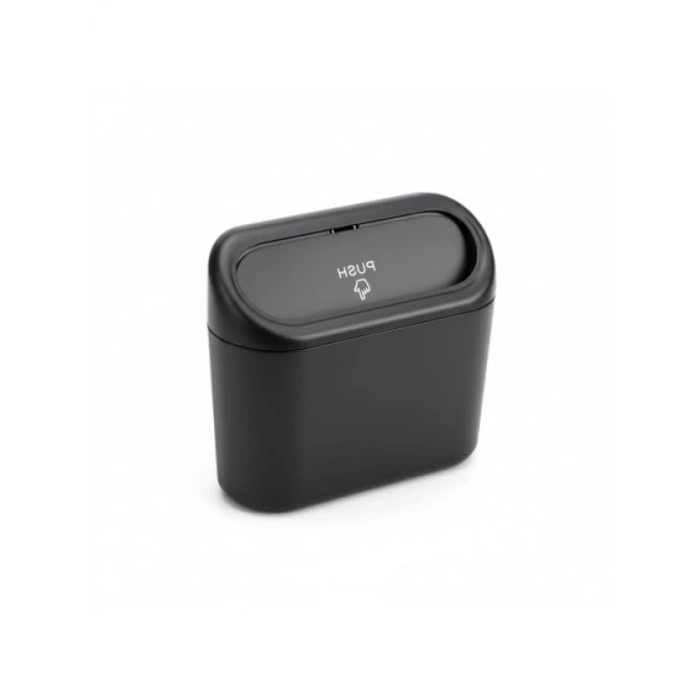 Araç İçi Asılabilir Mini Çöp Kovası, Otomatik Kapaklı