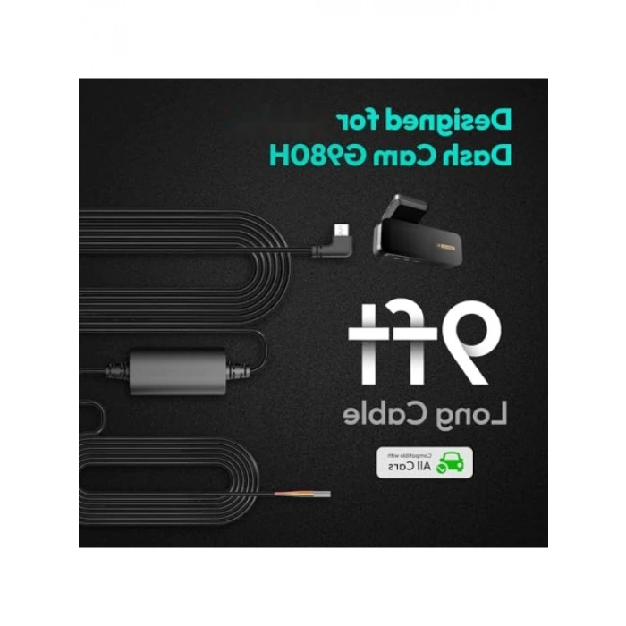 Araç İçi Kamera Kablo Kiti Tip C - 9 ft Çok Yönlü Kurulum