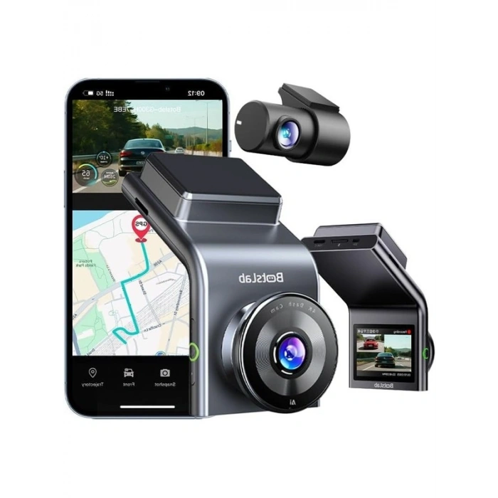 Araç İçi Kamera - WiFi, GPS, Gece Görüşlü, 150° Geniş Açı