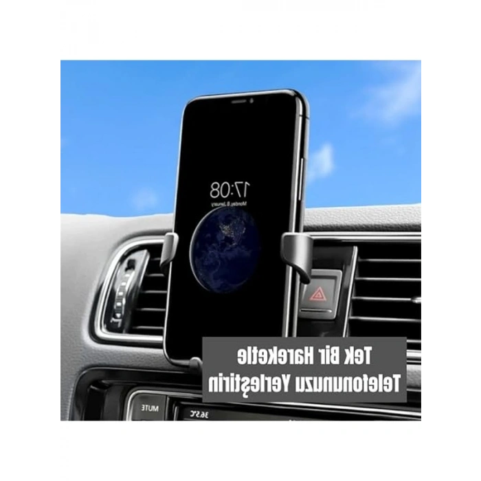 Araç İçi Klima Izgarasına Takılan Oto Telefon Tutucu, Gravity