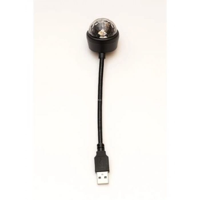 Araç İçi LED Işık - USB Disko Topu Aydınlatma