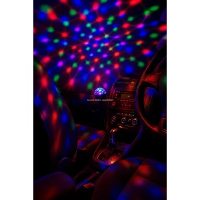 Araç İçi LED Işık - USB Disko Topu Aydınlatma
