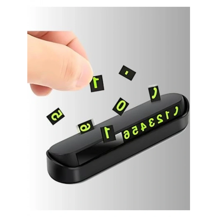 Araç İçi Park Numaratörü Açılır Kapanır Tasarım