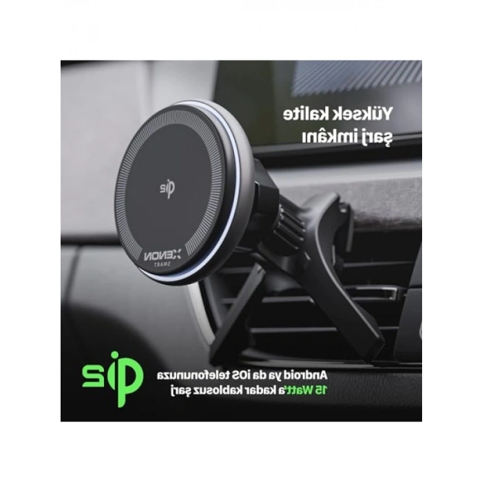 Araç İçi Telefon Tutucu - Hızlı Kablosuz Şarj