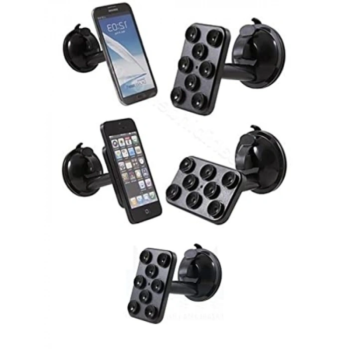Araç İçi Telefon ve Tablet Tutucu - 8 Vantuzlu