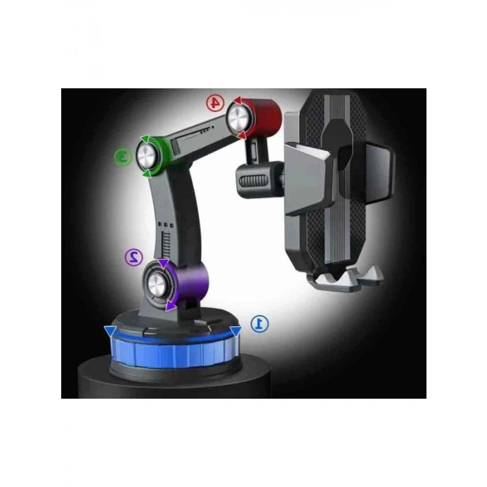 Araç İçin Ayarlanabilir Telefon Tutucu - Güçlü Vantuz