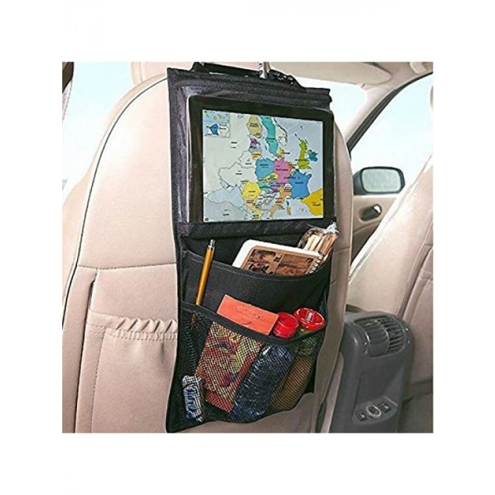 Araç Koltuk Arkası Organizer - Tablet ve Telefon Tutucu