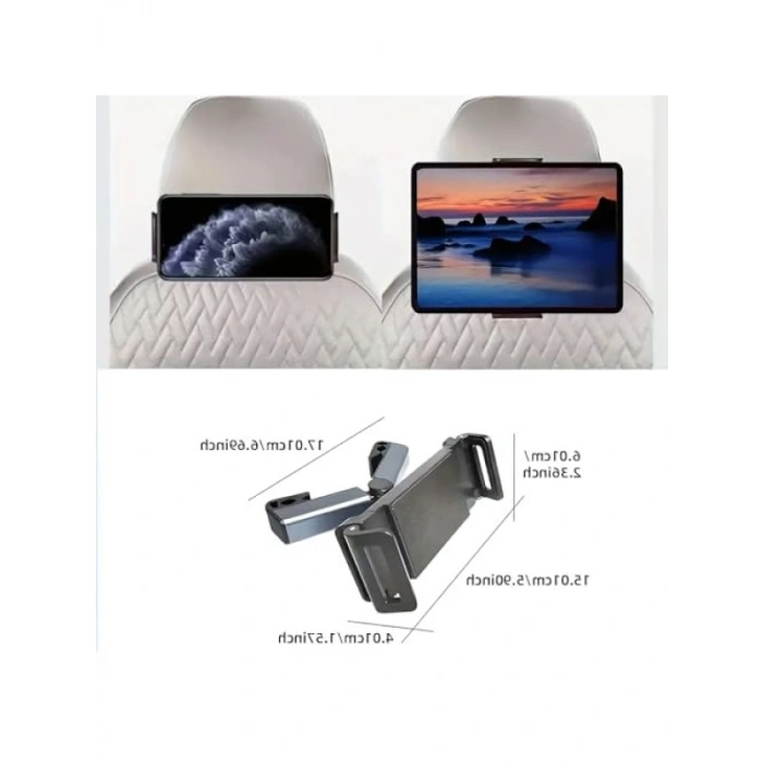 Araç Koltuk Arkası Tablet ve Telefon Tutucu
