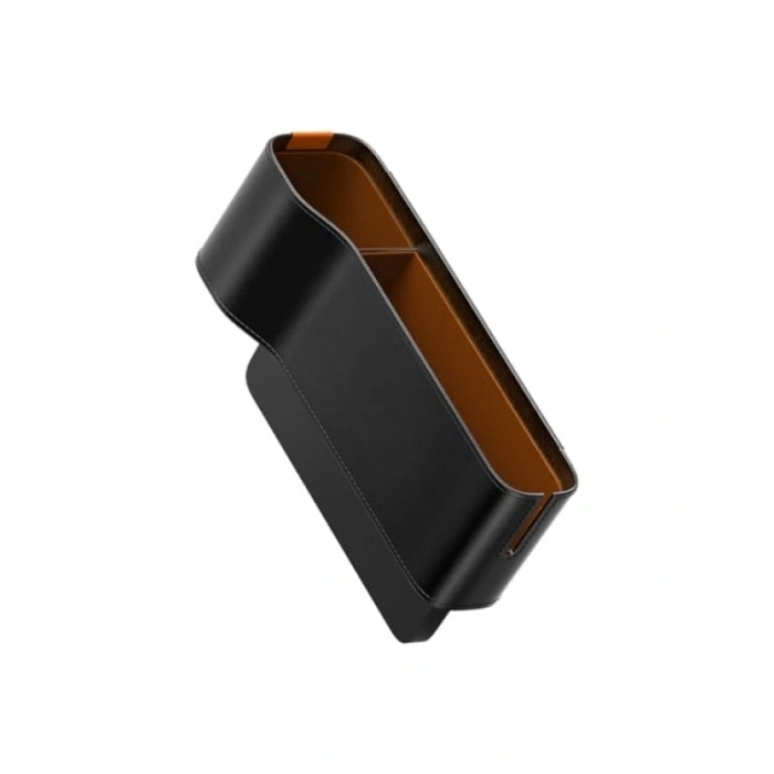 Araç Konsol Organizer - Deri Görünümlü, Çift Bölmeli