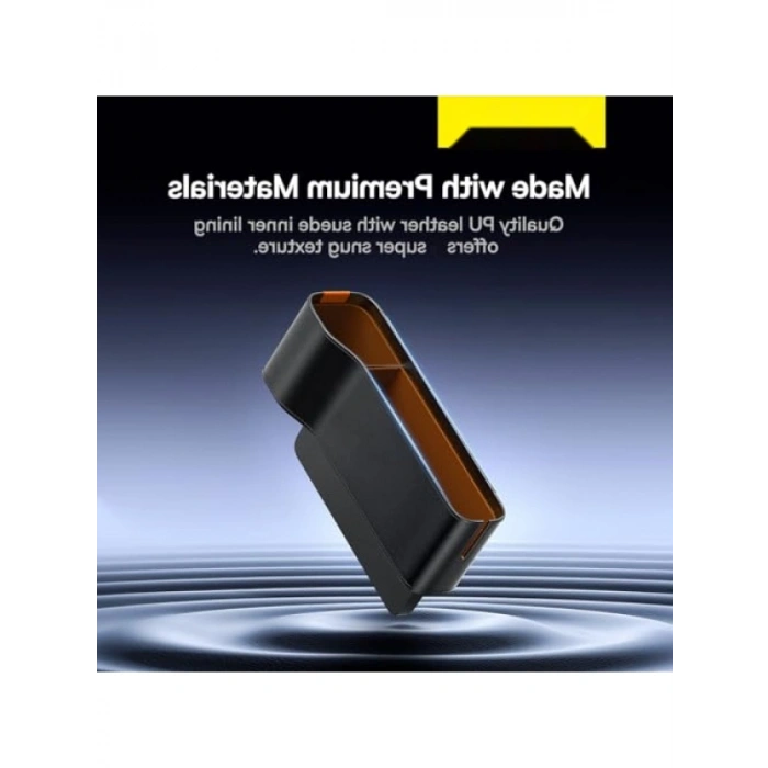 Araç Konsol Organizer - Deri Görünümlü, Çift Bölmeli