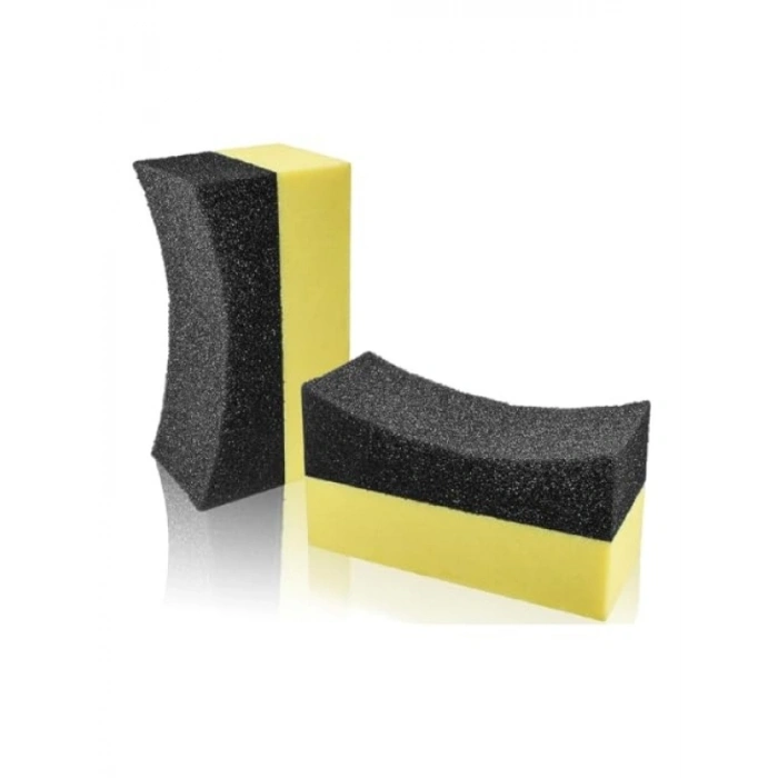 Araç Lastik ve Plastik Aksam Parlatma Süngeri - 2 Adet Yıkanabilir
