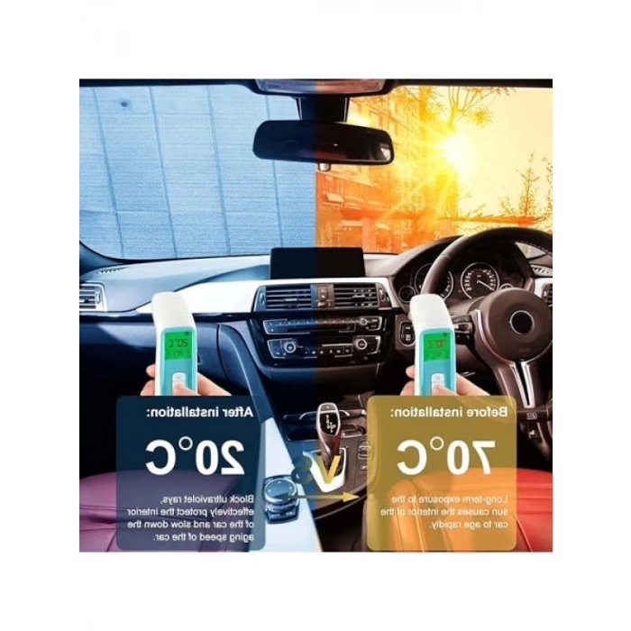 Araç Ön Cam Güneşlik - Vantuzlu Gölgelik