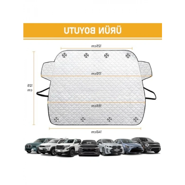 Araç Ön Cam Koruma Örtüsü - Termal ve Buzlanma Önleyici