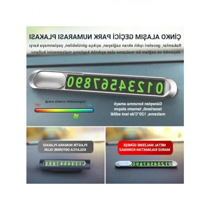 Araç Park Numaratörü, Çinko Alaşım, Telefon Numarası için