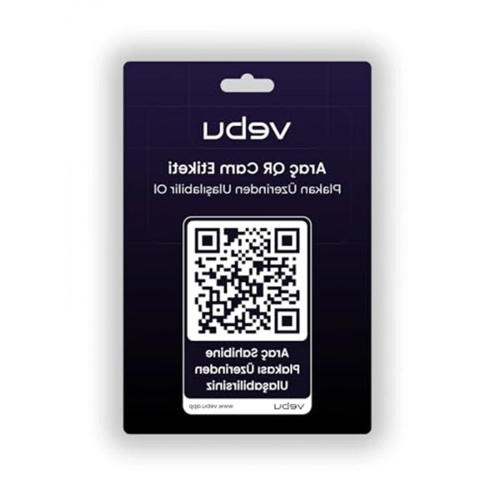 Araç QR Kod Cam Etiketi, dijital numaratör, plaka üzerinden erişim