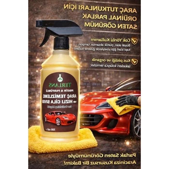 Araç Temizleyici Parlatıcı, 500 ml, Boyalı ve Plastik Alanlar için