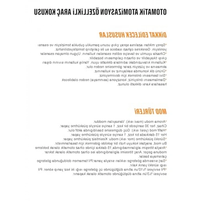 Araç ve Ofis İçin Buharlı Nemlendirici, Şarjlı Atomizatör