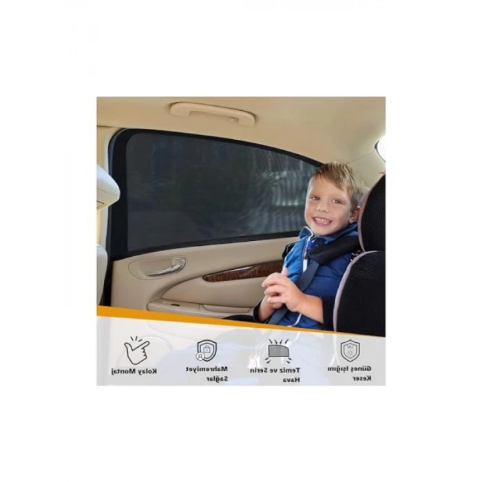 Araç Yan Cam Güneşlik - Bebek Güneş Koruma Örtüsü (2 ADET)