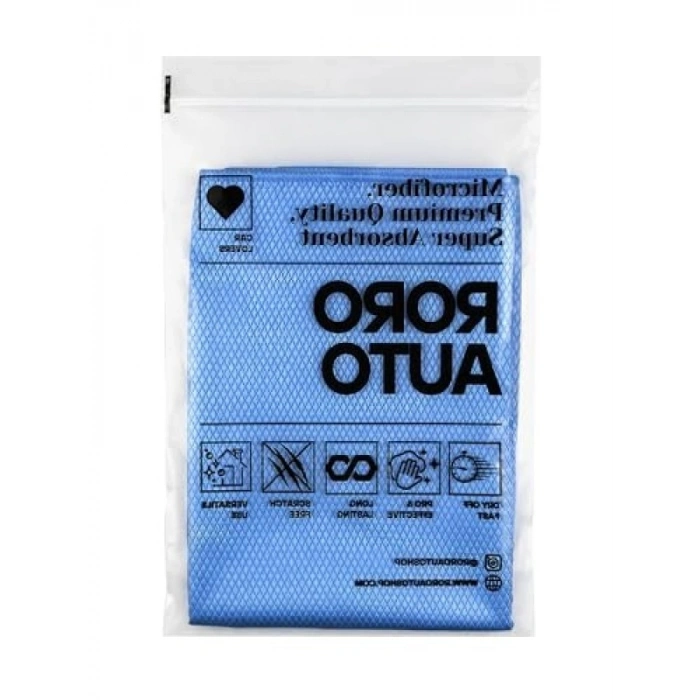 Araç Yıkama Seti: Mikrofiber Cam Bezi ve Yıkama Eldiveni (50x70 cm)