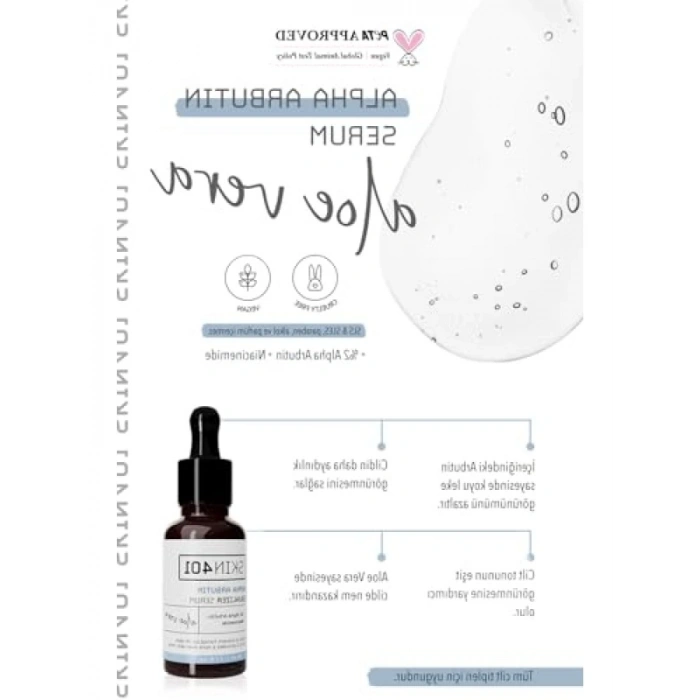 Arbutin İçeren Cilt Aydınlatıcı Serum 30 ml