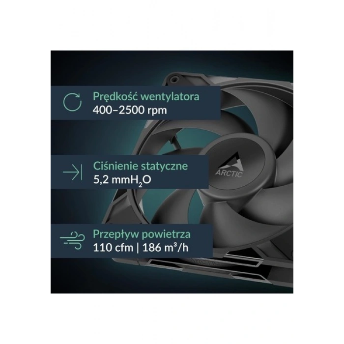 Arctic P14 Pro Pst 140MM 2500RPM 110CFM Yüksek Performans Kasa Fanı (ACFAN00314A)