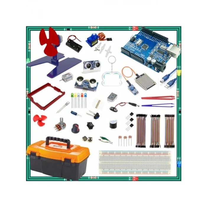 Arduino Uyumlu Öğreniyorum Seti, 176 Parça ile Robotik Kodlama Eğitimi