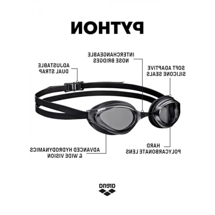 Arena Python Goggles Yüzücü Gözlüğü