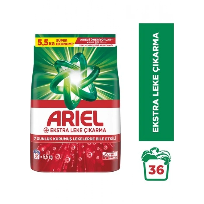 Ariel Oxi Extra Hijyen 5.5 Kg Toz Çamaşır Deterjanı