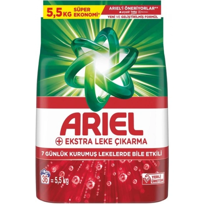 Ariel Oxi Extra Hijyen 5.5 Kg Toz Çamaşır Deterjanı