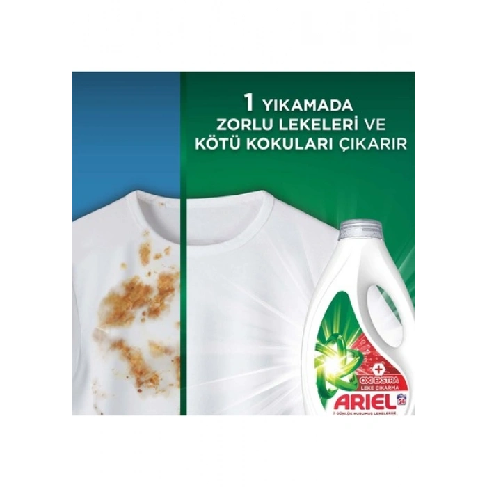 Ariel Oxi Extra Leke Çıkarma Sıvı Çamaşır Deterjanı 24 Yıkama