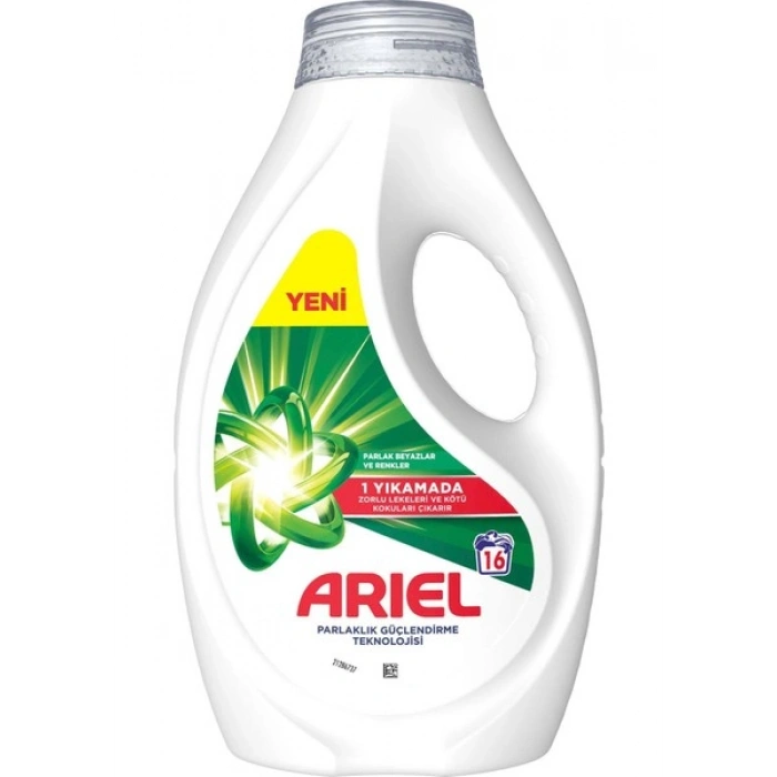 Ariel Sıvı Çamaşır Deterjanı Beyazlar ve Renkliler 16 Yıkama