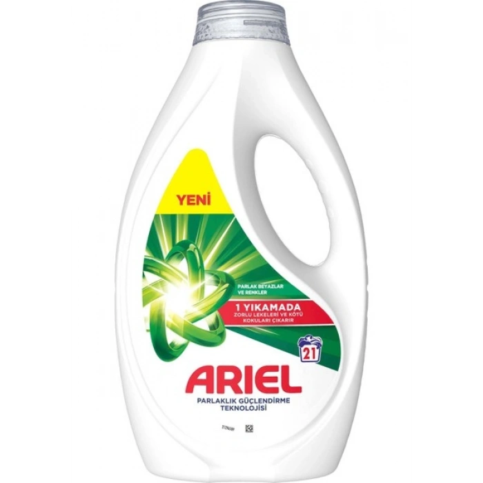 Ariel Sıvı Çamaşır Deterjanı Beyazlar ve Renkliler 21 Yıkama