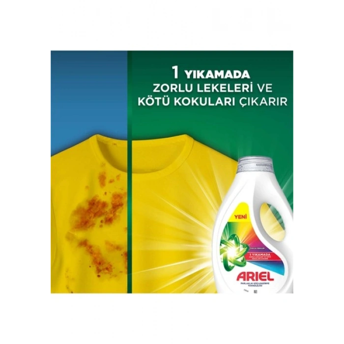 Ariel Sıvı Çamaşır Deterjanı Parlak Renkler 16 Yıkama