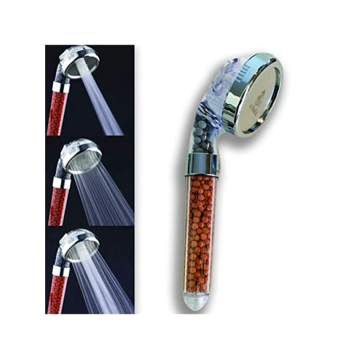 Arıtmalı Duş Başlığı - 3 Fonksiyonlu, Su Tasarruflu