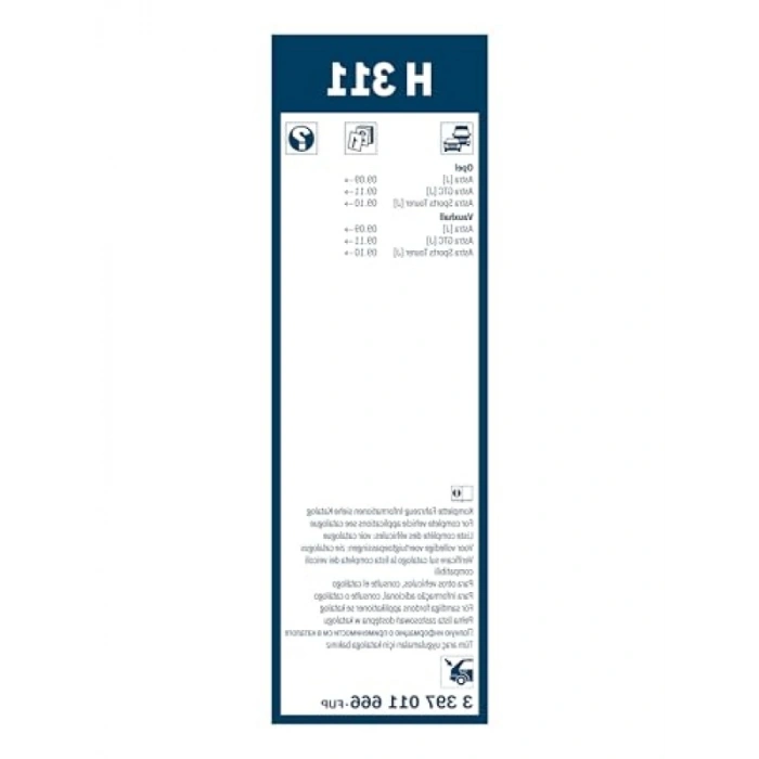 Arka Silecek - 300 mm Uzunluk için Uygun